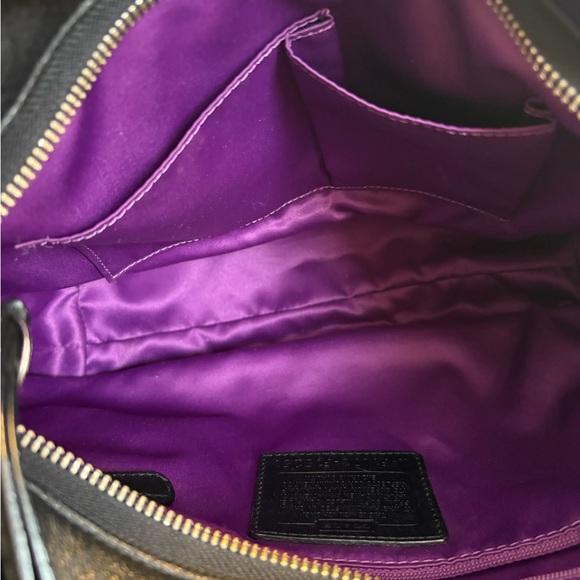 Coach Black Leather Shoulder Bag - Picture 7 of 9